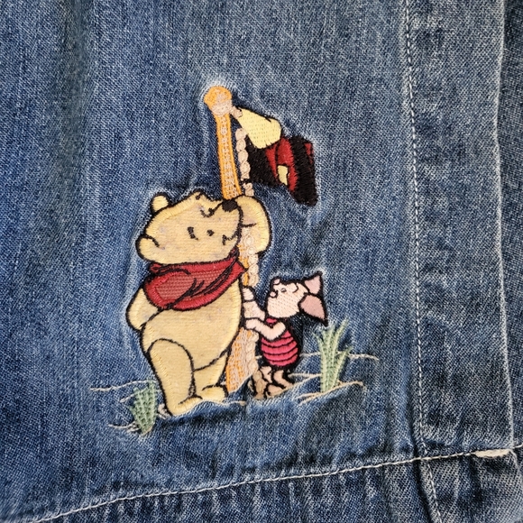 SOLD Disney Winnie the Pooh Denim Wrap Skort - Picture 4 of 6